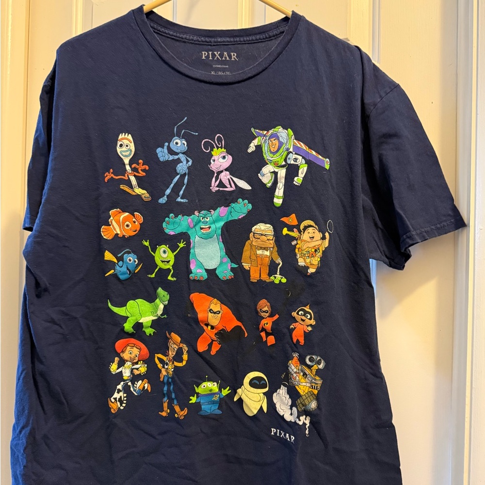 Pixar Navy Blue Graphic Tee - Short Sleeve